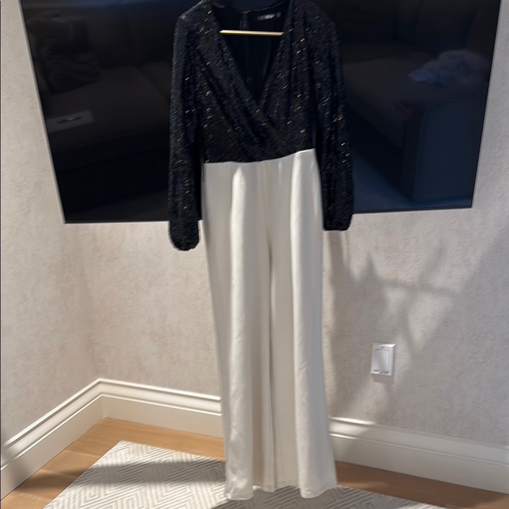 Lauren Ralph Lauren Black and White Formal Jumpsuit